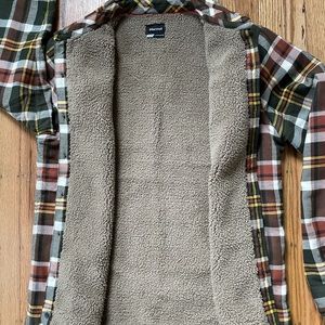 MARMOT Insulated Flannel Shirt Sherpa Fleece Shacket